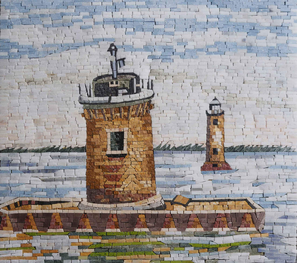 Mosaic Scenery Artwork - The Lighthouse