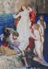 Riproduzione artistica del mosaico "Perle di Afrodite" di Herbert James Draper