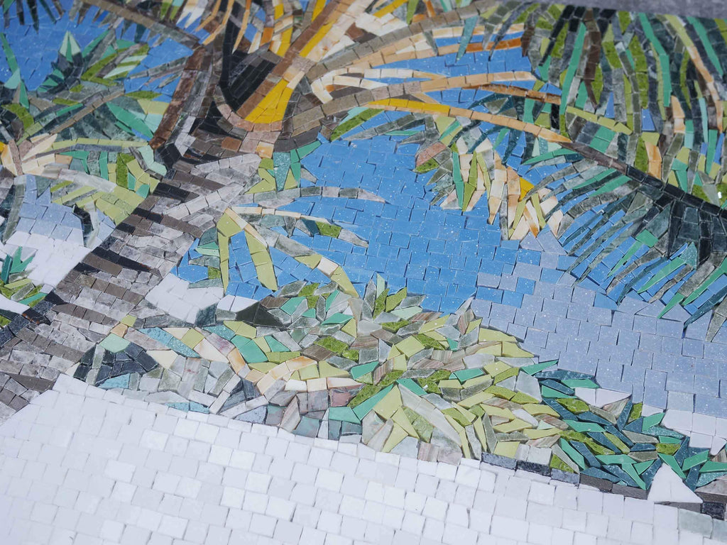 Tropical Island - Mosaic Tile Art | Scenery | Mozaico