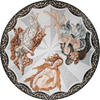 Botticelli, The birth of Venus Mosaic Art Medallion