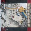 Antoine et Cléopâtre - Portrait en mosaïque