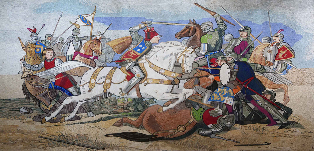 Die Schlacht von Bosworth Field – Mosaikreproduktion
