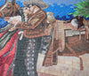 Amantes mexicanos - Obra de arte en mosaico