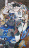 A Virgem" de Gustav Klimt Reprodução em mosaico