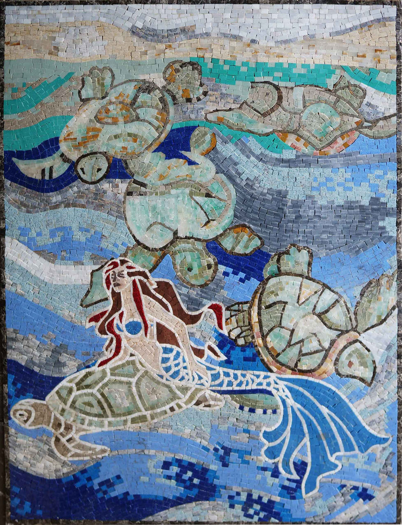 Mosaic Art - Mermaid & Turtles