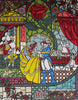Opera d'arte in mosaico di marmo - La bella e la bestia