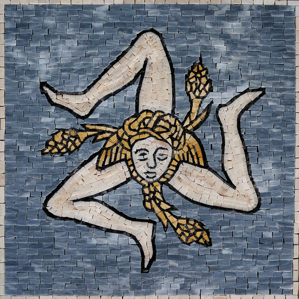 Arte de pared de mosaico - El acróbata
