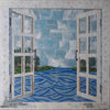 Mosaic Wall Art - Window Sea View