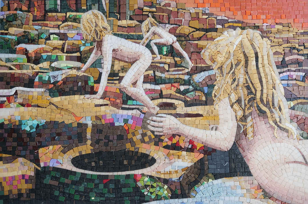 Mosaic Woman - Climbing