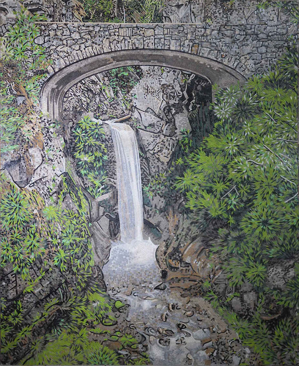Marble Mosaic Art - Christine Falls | Handcrafted Luxury Stone Art