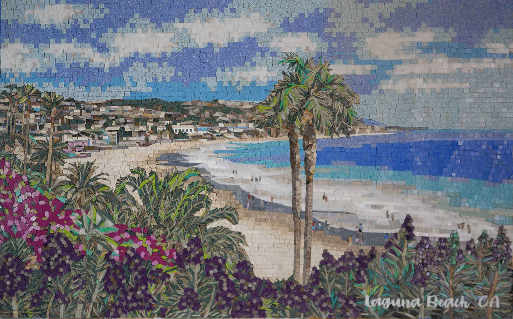 Escena de arte mosaico - Laguna Beach CA