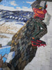 Opera d'arte a mosaico - Montagne rampicanti