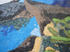 Arte del mosaico del paisaje - islas en el mar