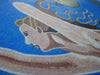 Mosaikkunst - Die nackte Meerjungfrau