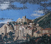 Paesaggio del mosaico del villaggio