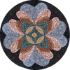 Mandala de mosaico caleidoscópico