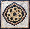 Black and Gold Marble Square - Octagon