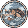 Medaglione Mosaico - Pesce Vermiglio