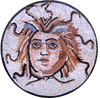Medusa Accent Mosaic medallion