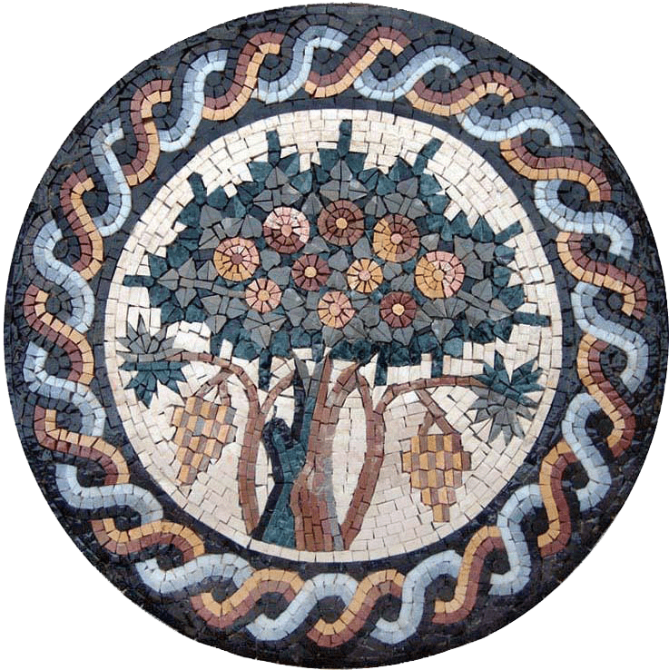 Motivo a mosaico - Albero fecondo