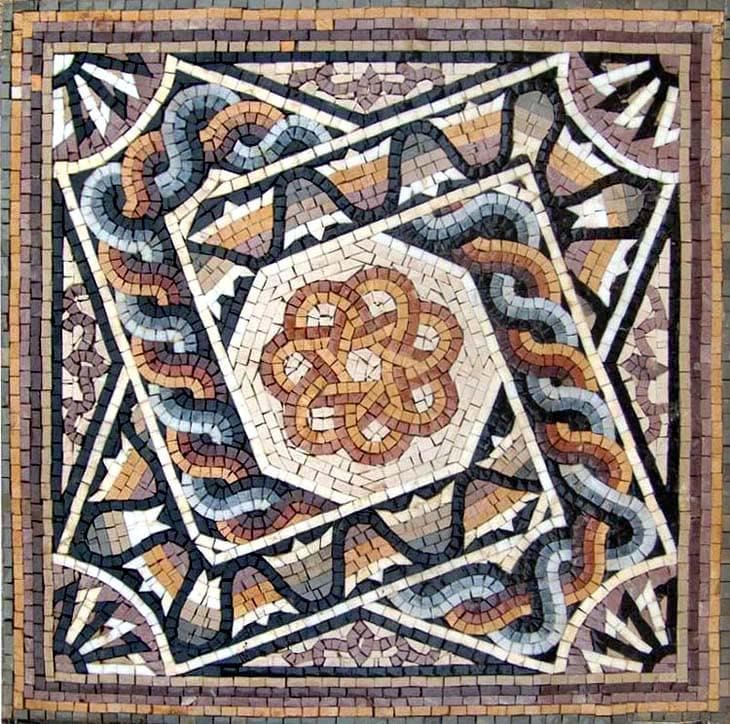 Arte mosaico multicolor - Pompeya
