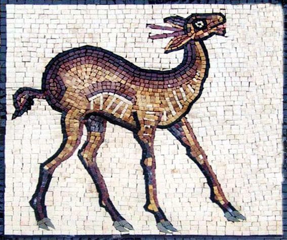 Lama - Dessins de mosaïque d'animaux