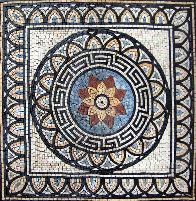 Modern Mosaic Square Accent - Krokos