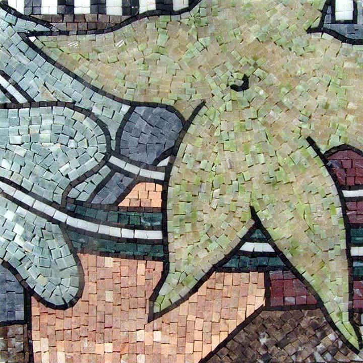 Arte del mosaico - La foglia di loto