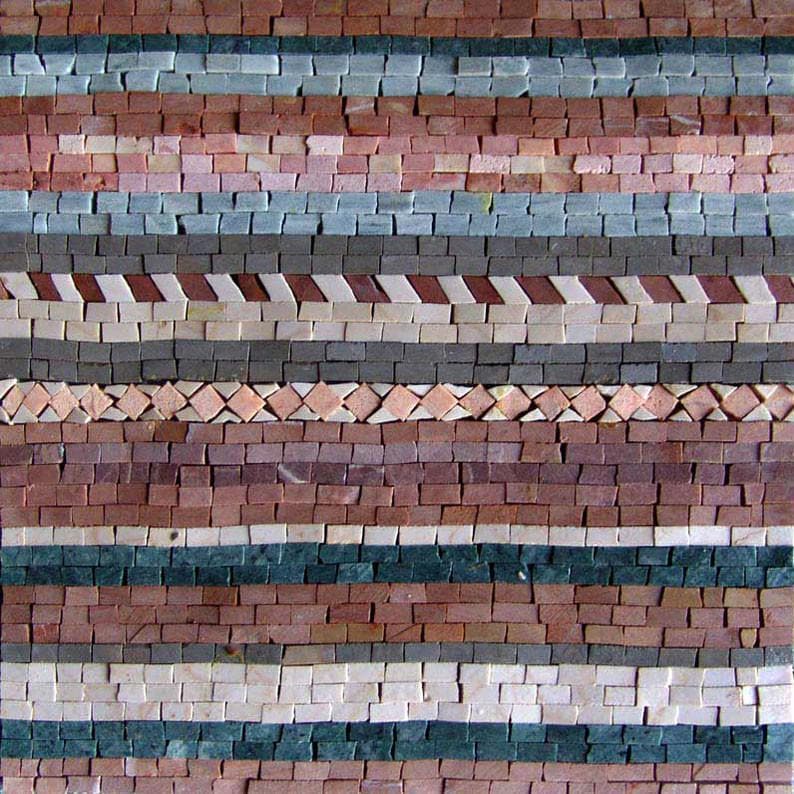 Arte de mosaico cortado a mano - Puntadas