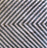 Zentangle Black and White Stripes- Mosaic