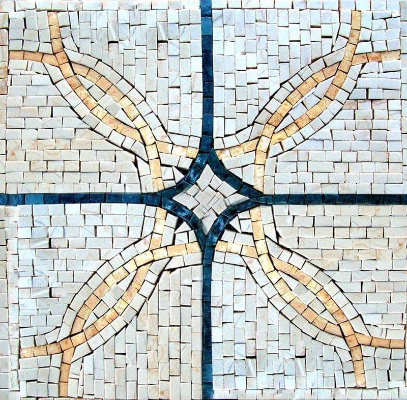 Geometric Stone Mosaic - Jada