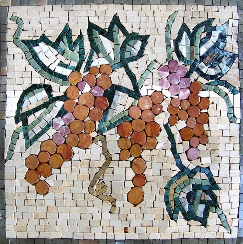 Patrones de mosaico- Uva Cremisi