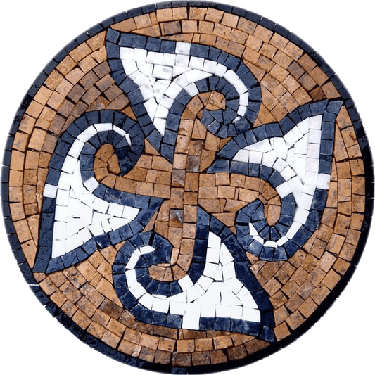Mosaic Medallion - Angel Trumpets