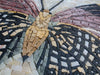 Medaglione in mosaico - Design a farfalla