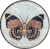 Mosaik-Medaillon-Kunst - Schmetterling