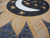 Mosaico Celestial - Lua, Sol e Estrelas