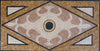 Talia - Detalle de mosaico de mármol rectangular