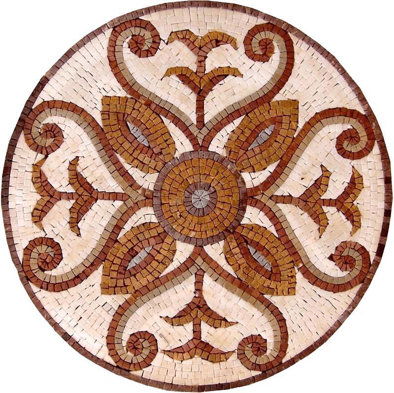 Elegant Round Mosaic - Horatia