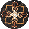 Mosaico de medallón de mármol - Buhjah