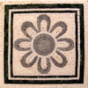 O mosaico de padrões florais emaranhados