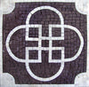 Cuadrado Geométrico - Sabratha Púrpura