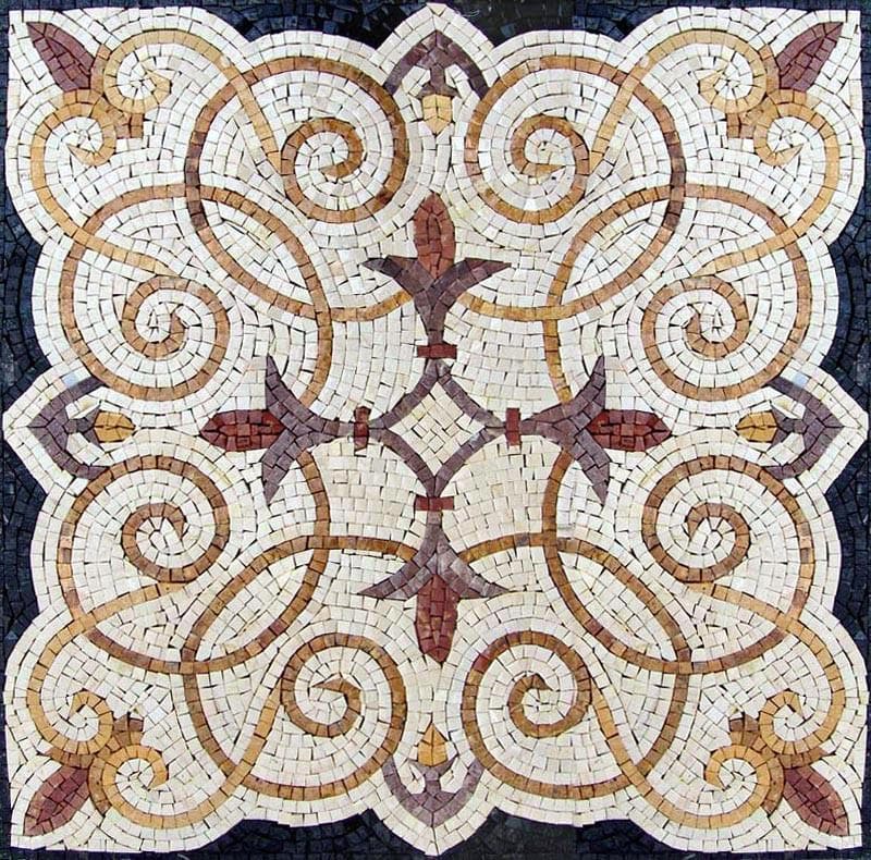 Mosaico quadrato - Lis de Jardin