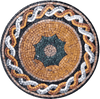 Mosaïque circulaire en pierre - Suha