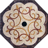 Mosaico in pietra ottagonale - Tasra Purple