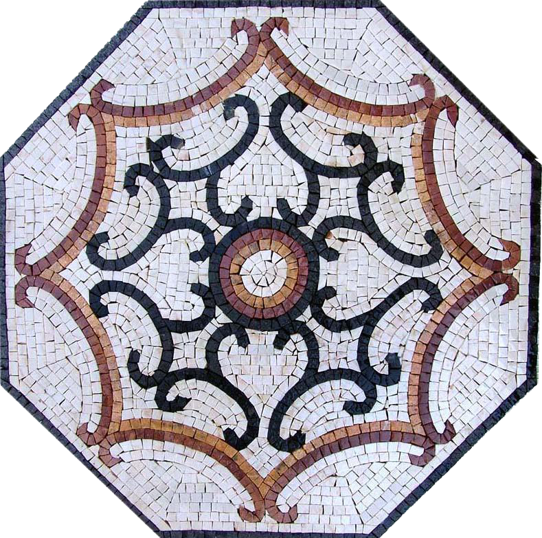 Arte em mosaico octogonal - Ellison