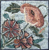 Arte em mosaico - botão floral