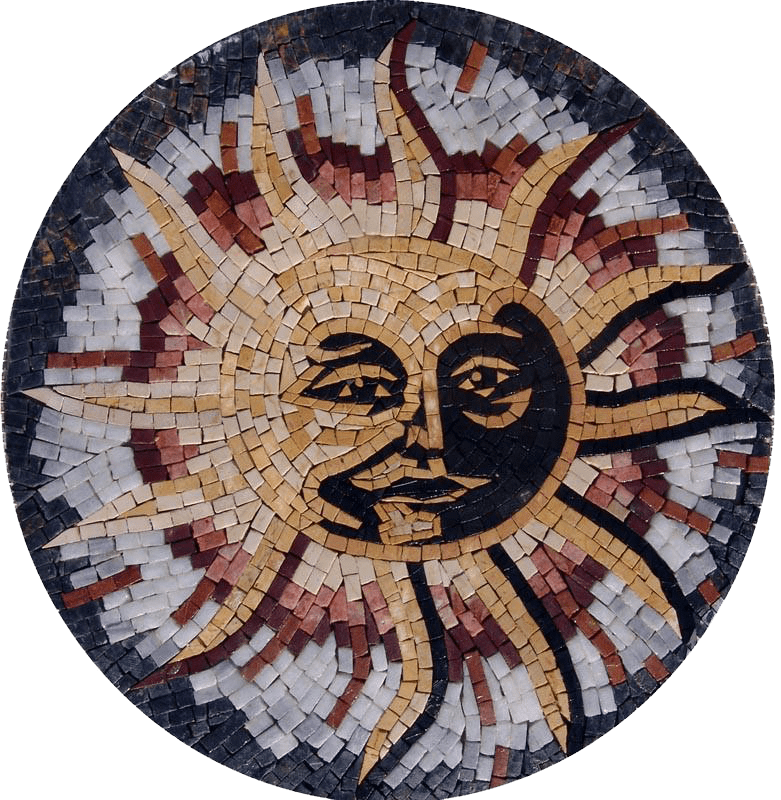 Shams II - Sun Mosaic Artwork