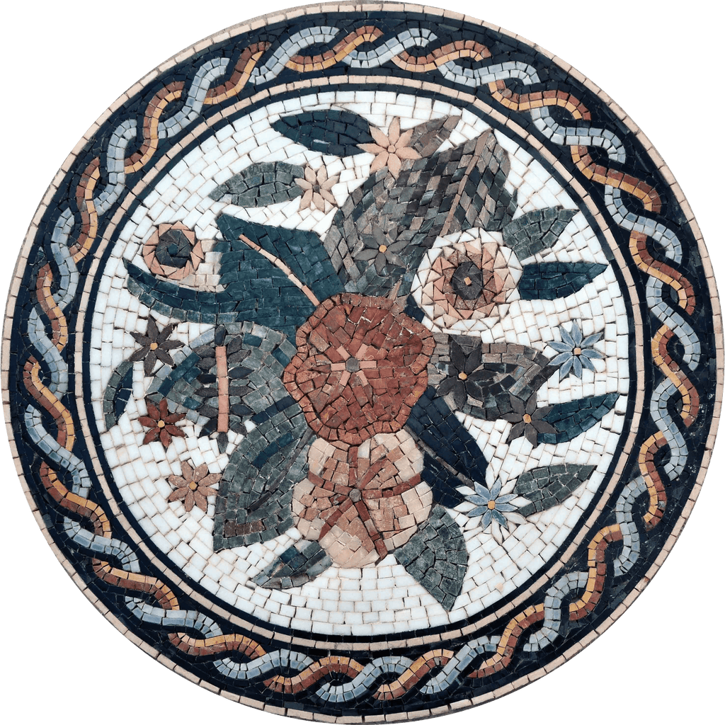 Medalhão Mosaico - Flortensia