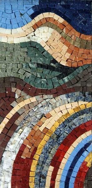 Farbstriche - abstraktes Mosaik-Design