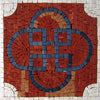 Modern Geometric Mosaic - Azur